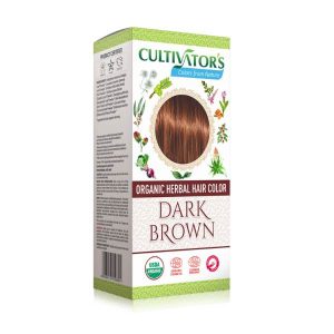 Organic herbal hair dye dark brown Cultivator's x100g